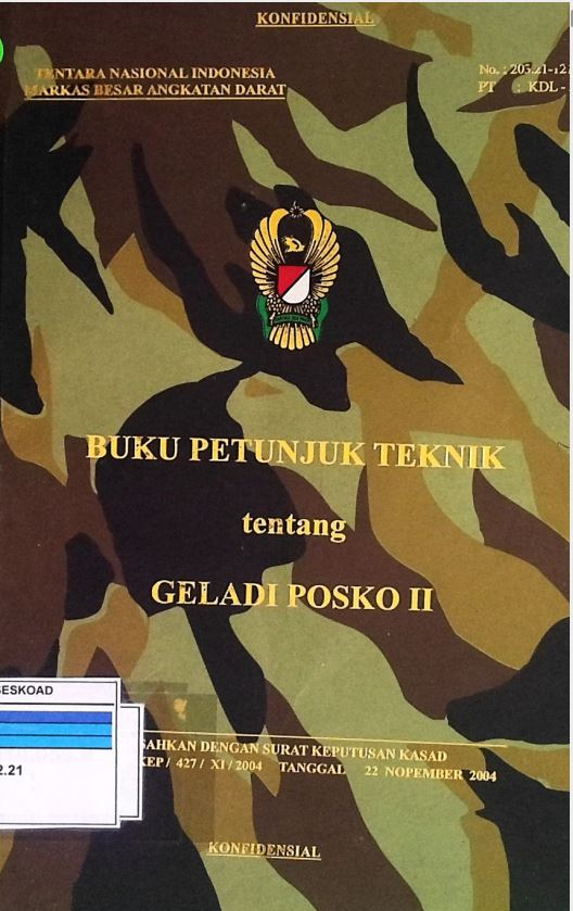 Buku Petunjuk Teknik Geladi Posko Ii